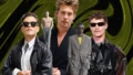 Rami Malek, Austin Butler i Connor Storrie na okazie Saint Laurent w Paryżu