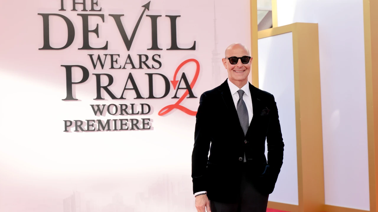 Stanley Tucci na premierze &bdquo;Diabeł ubiera się u Prady 2&rdquo;