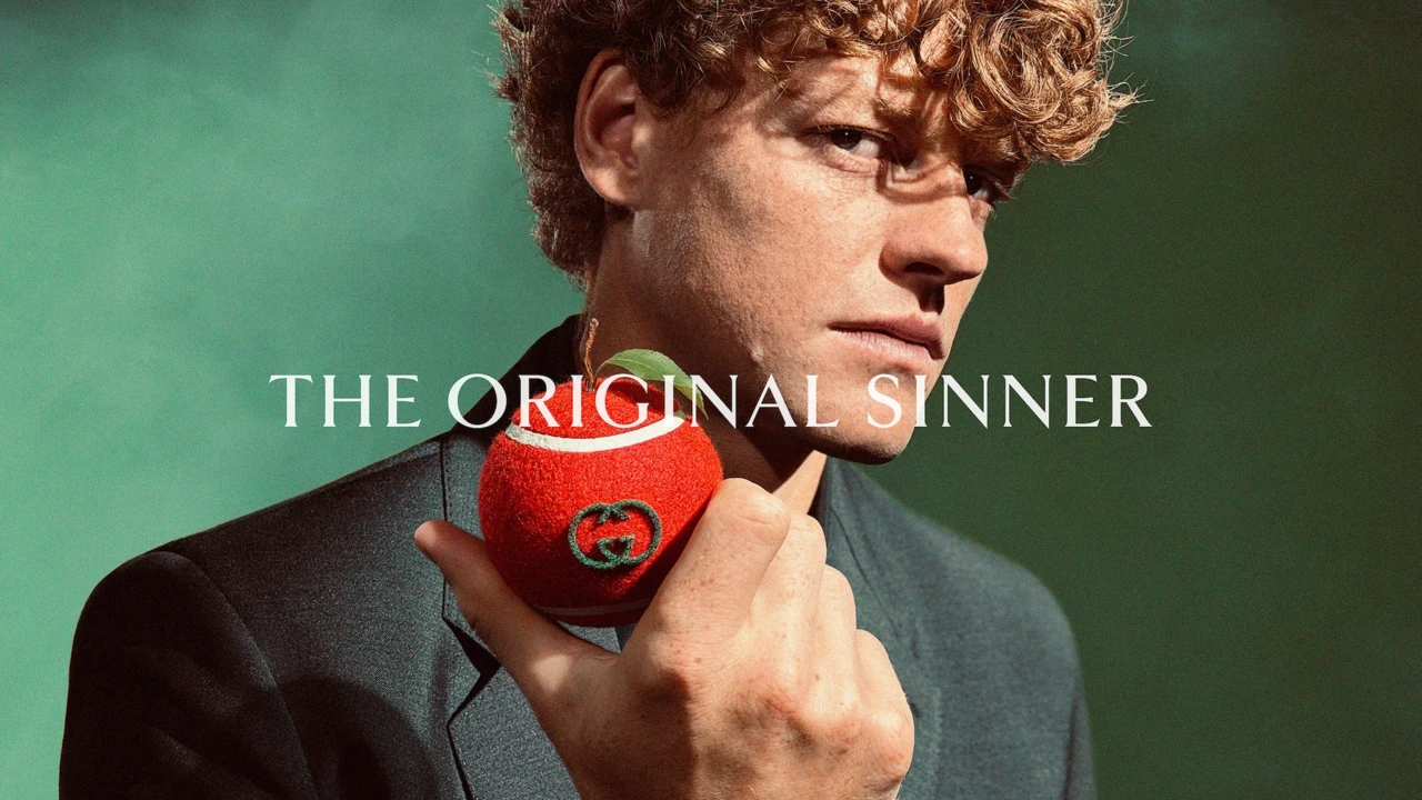 Jannik Sinner w kampanii Gucci „The Original Sinner"