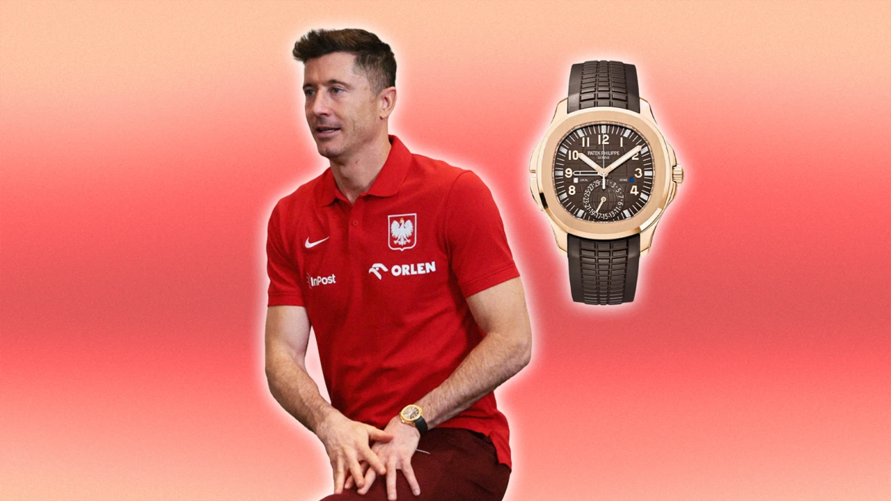 Robert Lewandowski z zegarkiem Patek Philippe