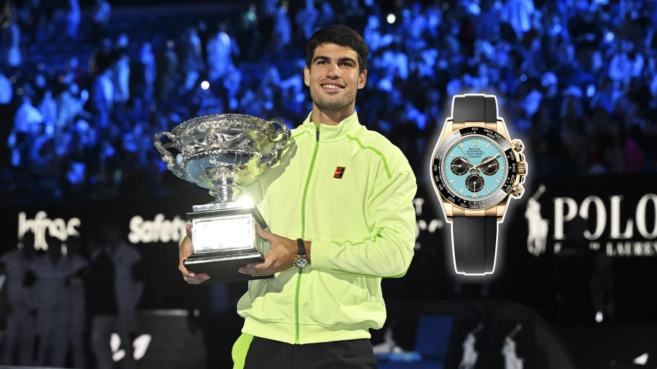 Zegarek, w którym Carlos Alcaraz świętuje zwycięstwo w Australian Open 2026
