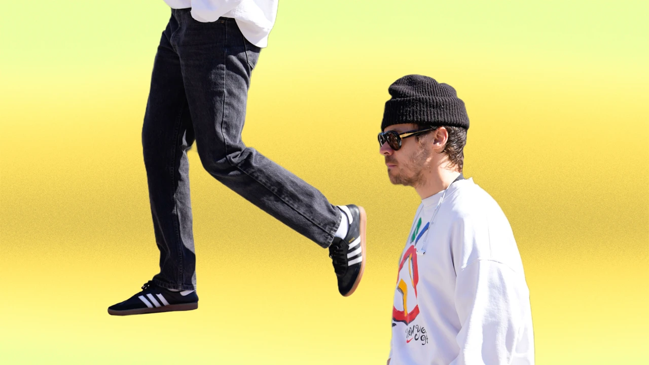 Harry Styles w butach adidas Samba