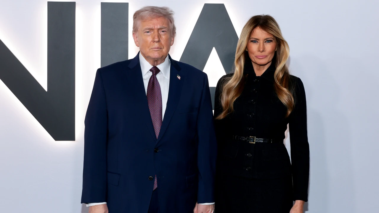 Donald i Melania Trump na premierze filmu „Melania”