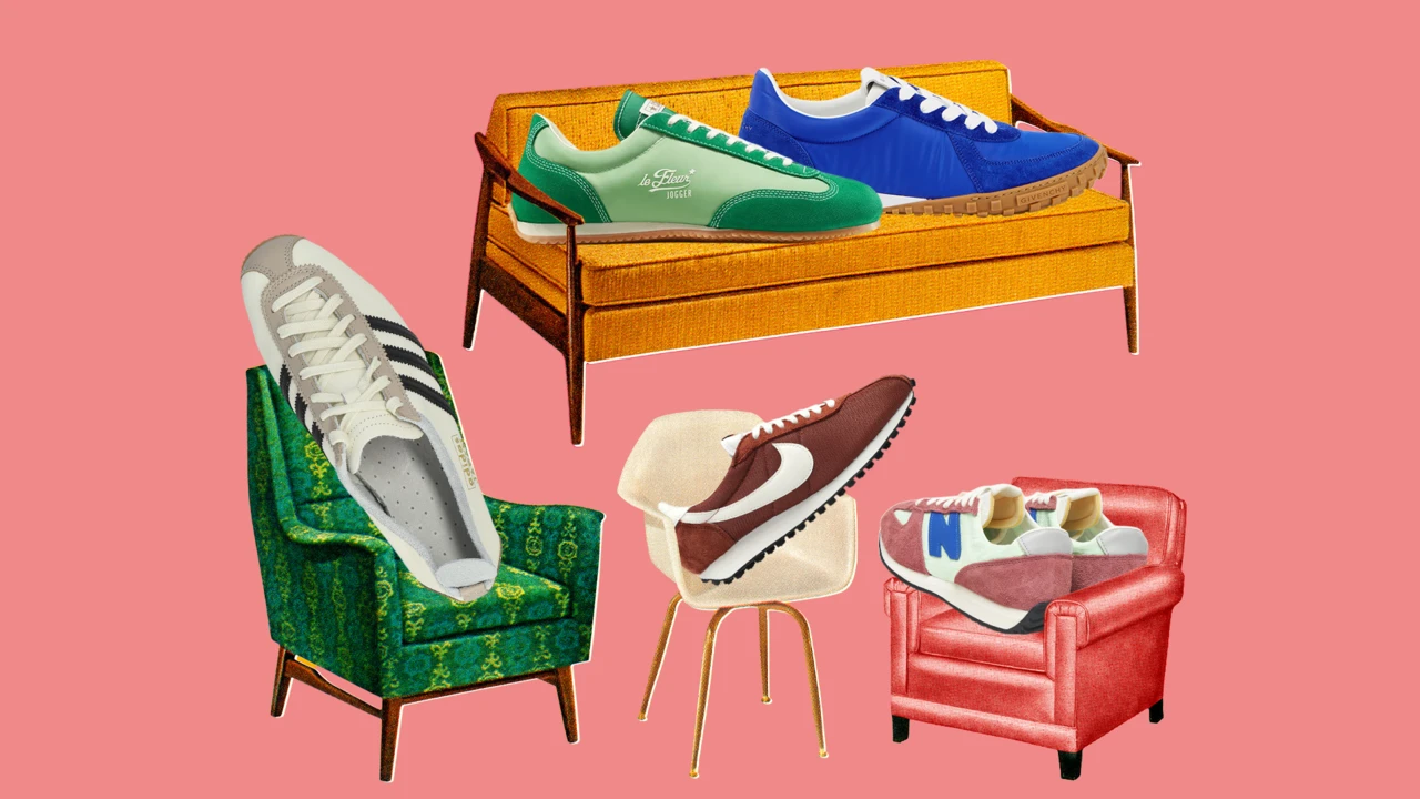 Męskie sneakersy retro