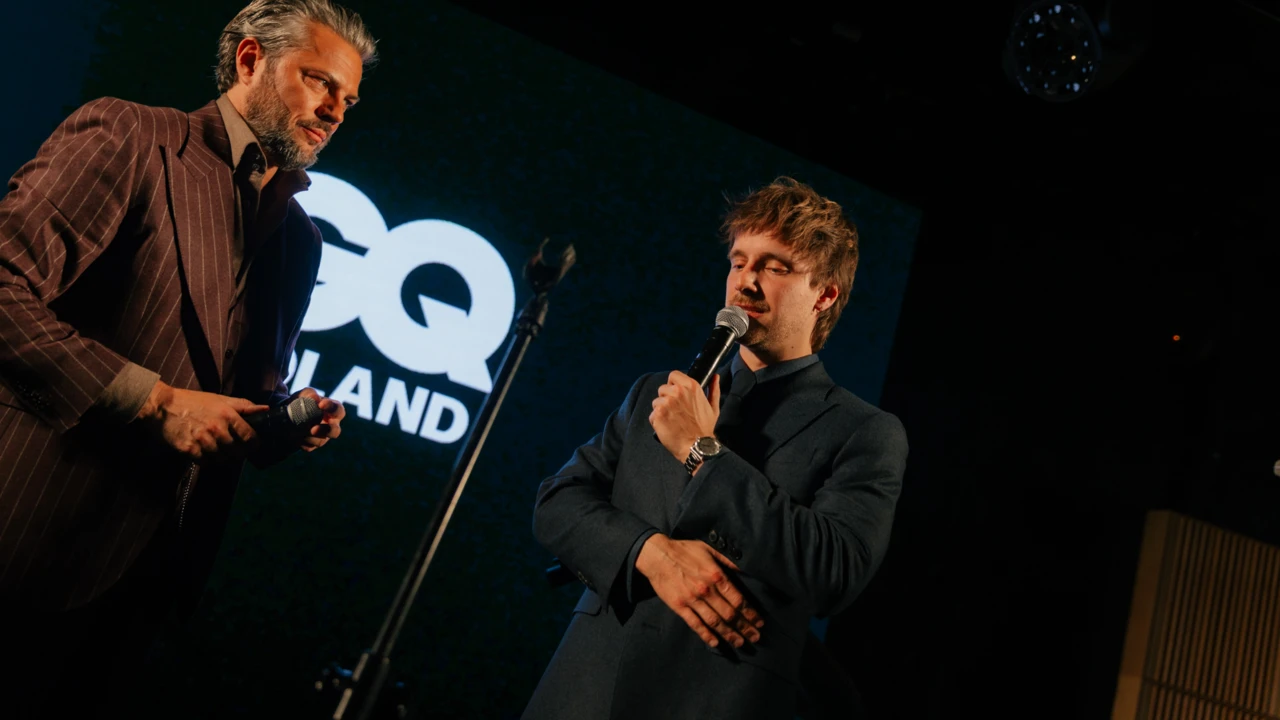 Olivier Janiak i Maciej Musiał na premierze trzeciego numeru GQ Poland