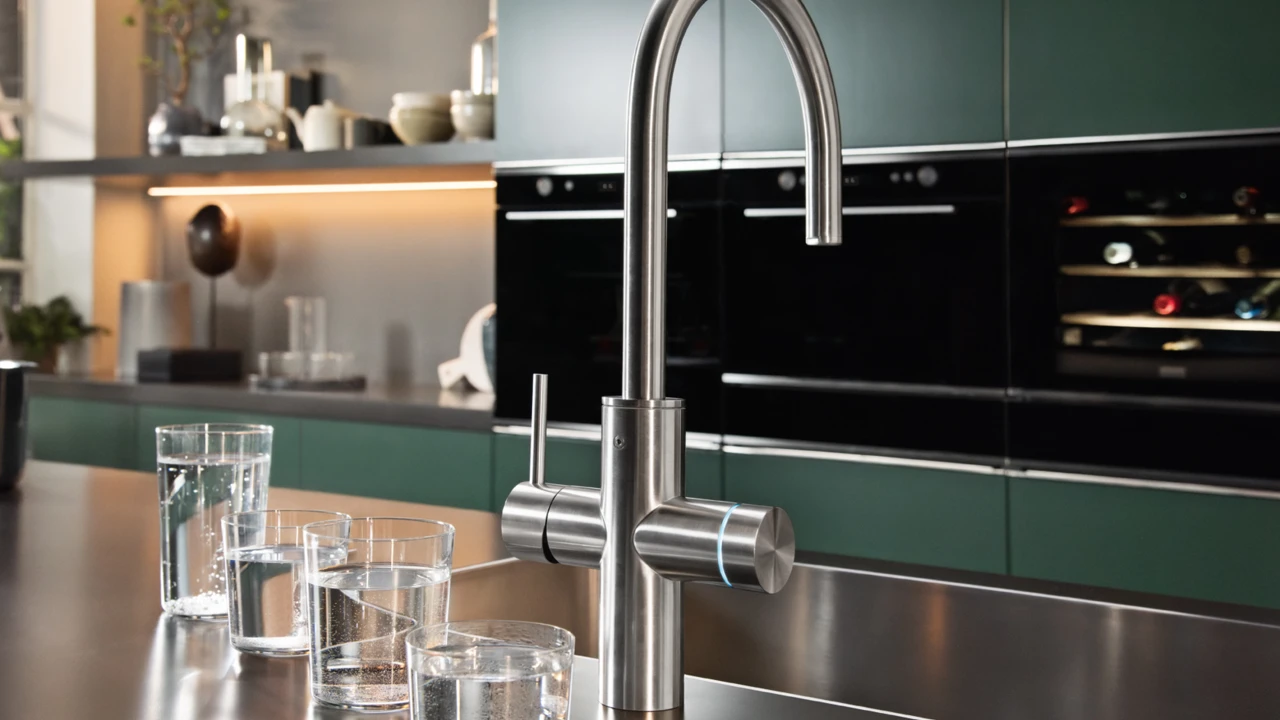 5 FRANKE bateria filrująca Mythos Water Hub stalowa