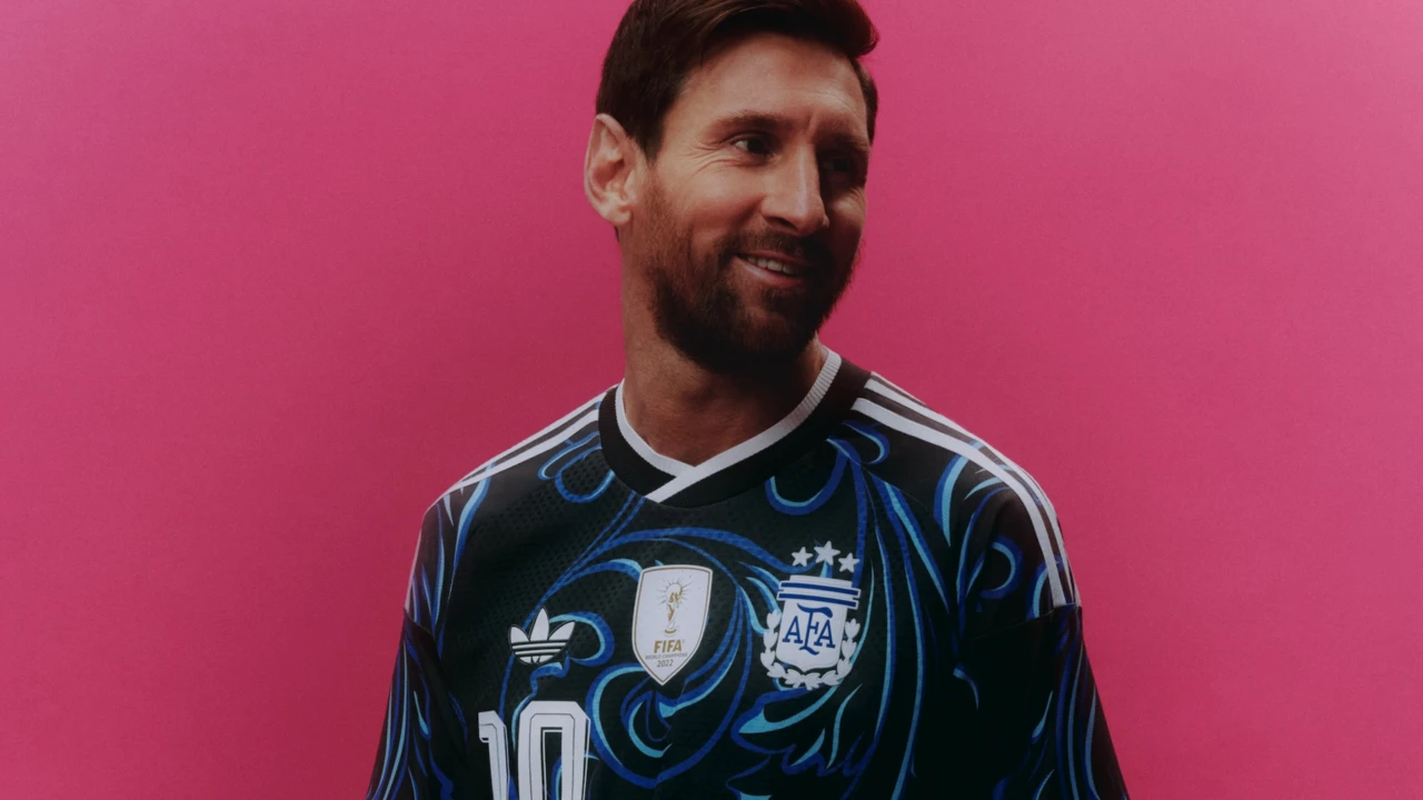 Leo Messi w koszulce adidas reprezentacji Argentyny