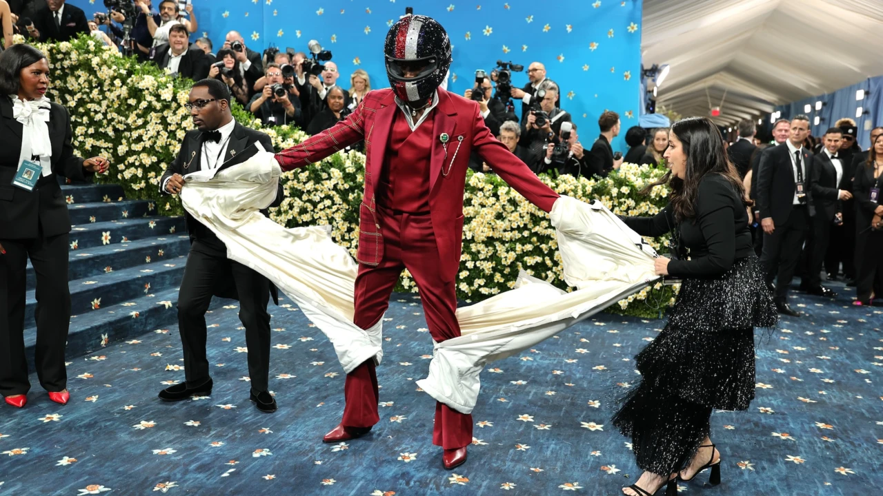 Damson Idris podczas Met Gali w 2025 roku