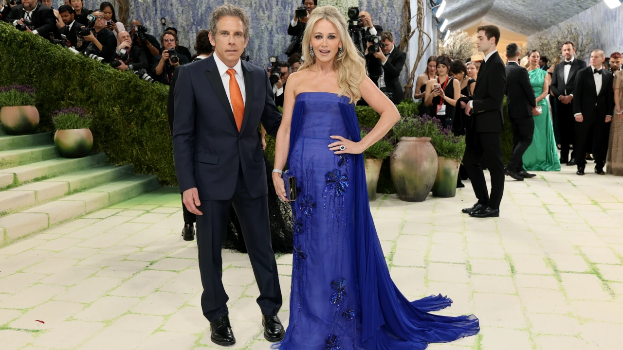 Ben Stiller i Christine Taylor w barwach The New York Knicks na MET Gala 2026
