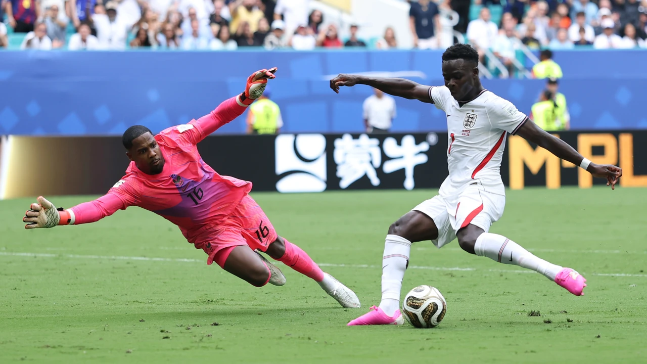 Bukayo Saka podczas meczu Anglia-Francja na mundialu 2026