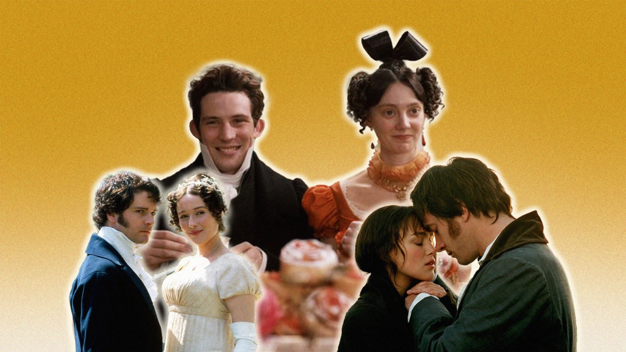 Kadry z ekranizacji książek  Jane Austen