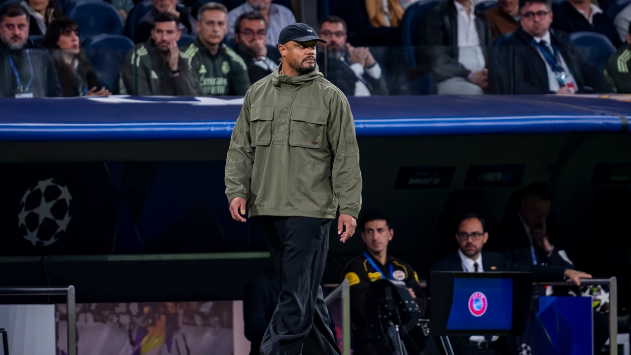 Vincent Kompany podczas meczu Ligi Mistrzów Real Madryt vs. Bayern Monachium