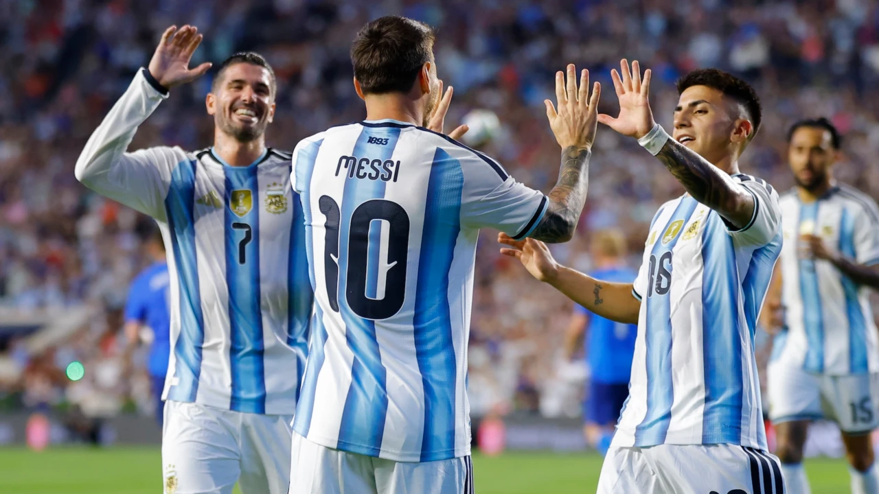 Argentyna w meczu towarzyskim z Islandią