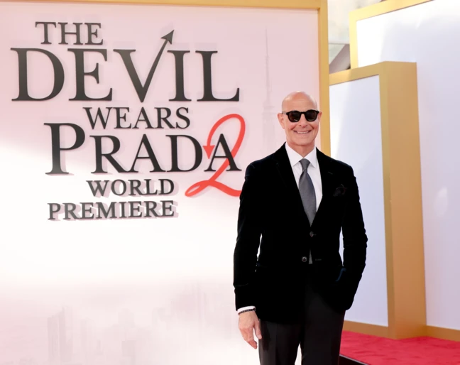 Stanley Tucci na premierze &bdquo;Diabeł ubiera się u Prady 2&rdquo;
