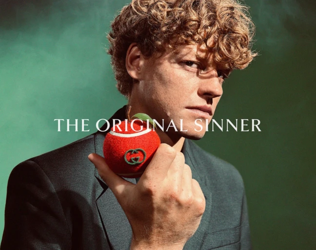 Jannik Sinner w kampanii Gucci &bdquo;The Original Sinner"