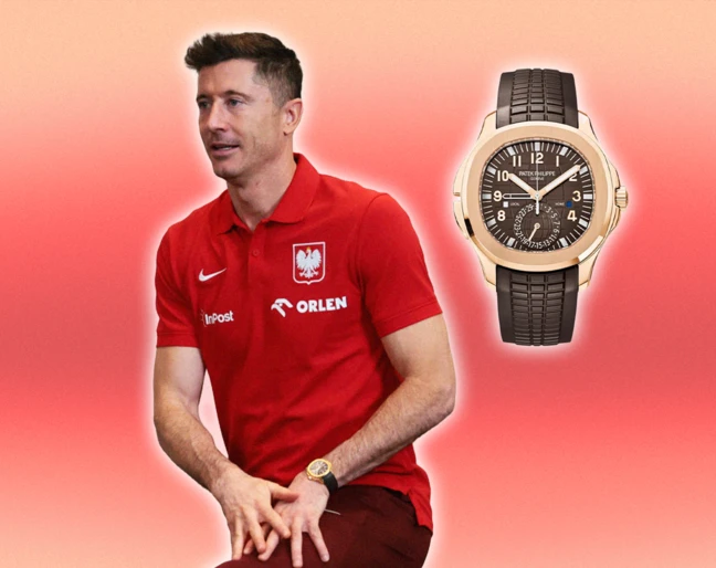 Robert Lewandowski z zegarkiem Patek Philippe