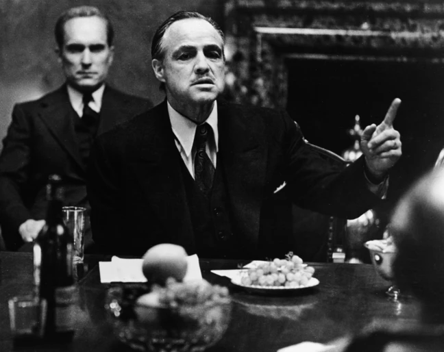 Marlon Brando w &bdquo;Ojcu chrzestnym&rdquo;