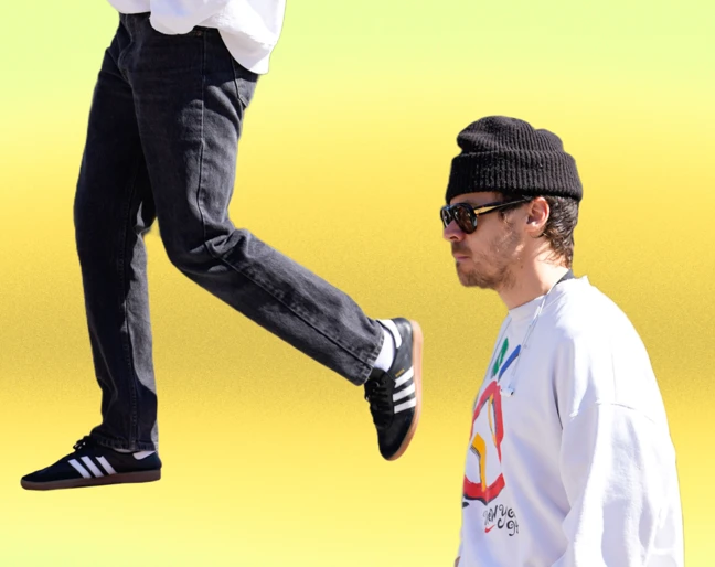 Harry Styles w butach adidas Samba