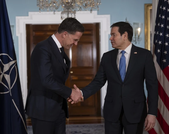 Mark Rutte Marco Rubio NATO USA
