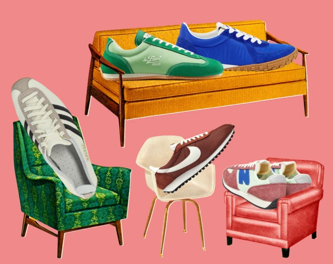 Męskie sneakersy retro