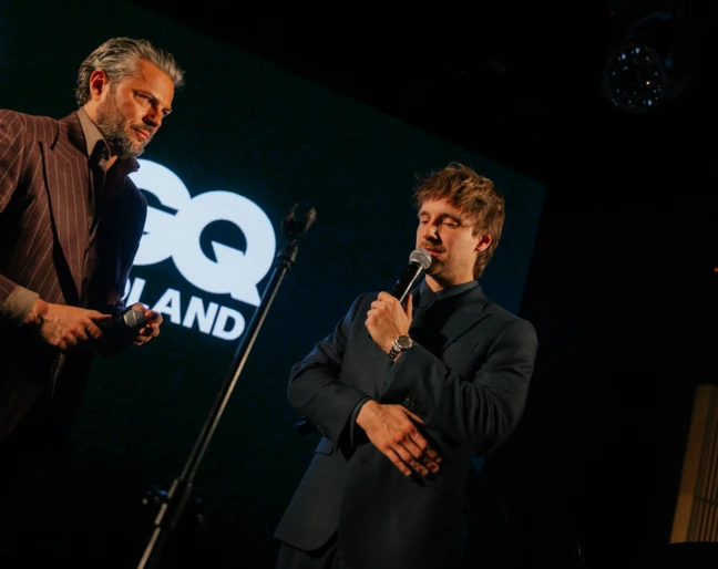 Olivier Janiak i Maciej Musiał na premierze trzeciego numeru GQ Poland