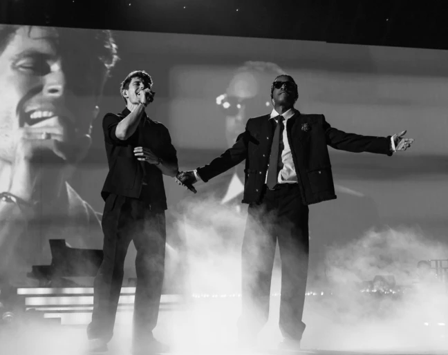 Jakub J&oacute;zef Orliński i A$AP Rocky razem na scenie Gala des Pi&egrave;ces Jaunes 2026, fot. Asia Typek