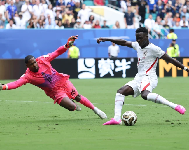 Bukayo Saka podczas meczu Anglia-Francja na mundialu 2026