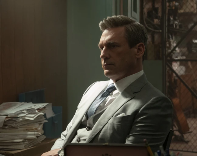 Jon Hamm w drugim sezonie serialu &bdquo;Znajomi i sąsiedzi"