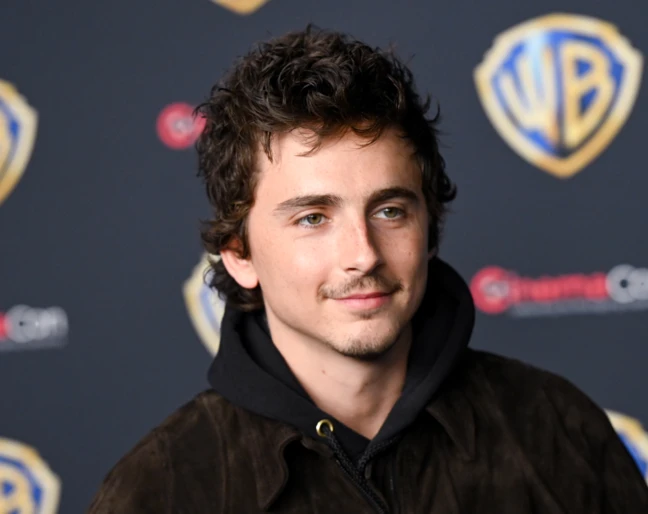 Timoth&eacute;e Chalamet fryzura mod cut