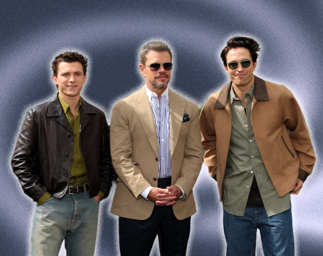 Tom Holland, Matt Damon i Robert Pattinson podczas trasy promocyjnej &bdquo;Odysei&rdquo;