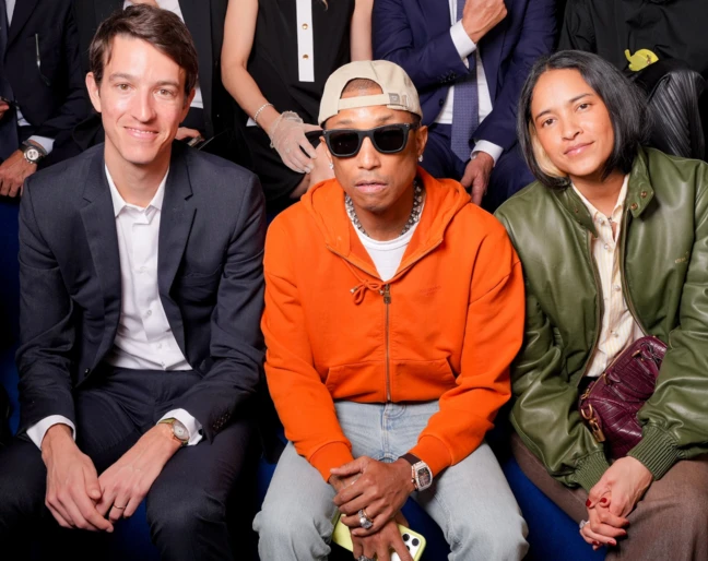 Pharrell Williams na pokazie Louis Vuitton