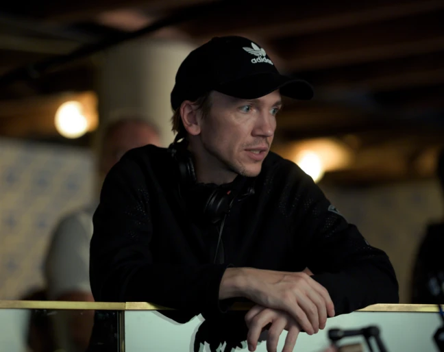 Jan Komasa na planie filmu  &bdquo;Rocznica"