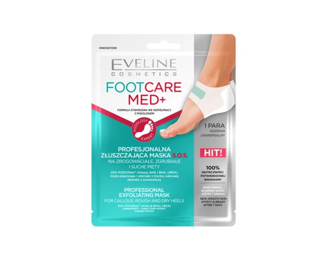 maska złuszczająca do st&oacute;p Eveline Foot Care Med+