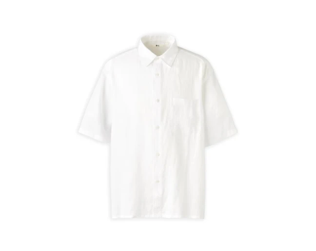 męska koszula lniana na kr&oacute;tki rękaw UNIQLO