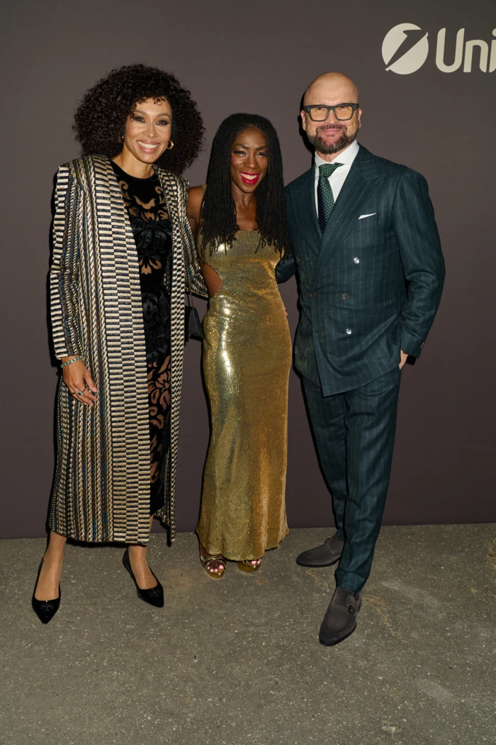 Omenaa Mensah, Heather Small i Rafał Brzoska na wspólnym zdjęciu