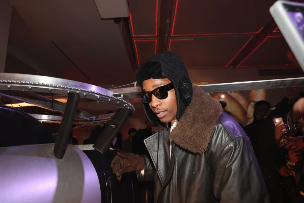 A$AP Rocky w czapce uszatce