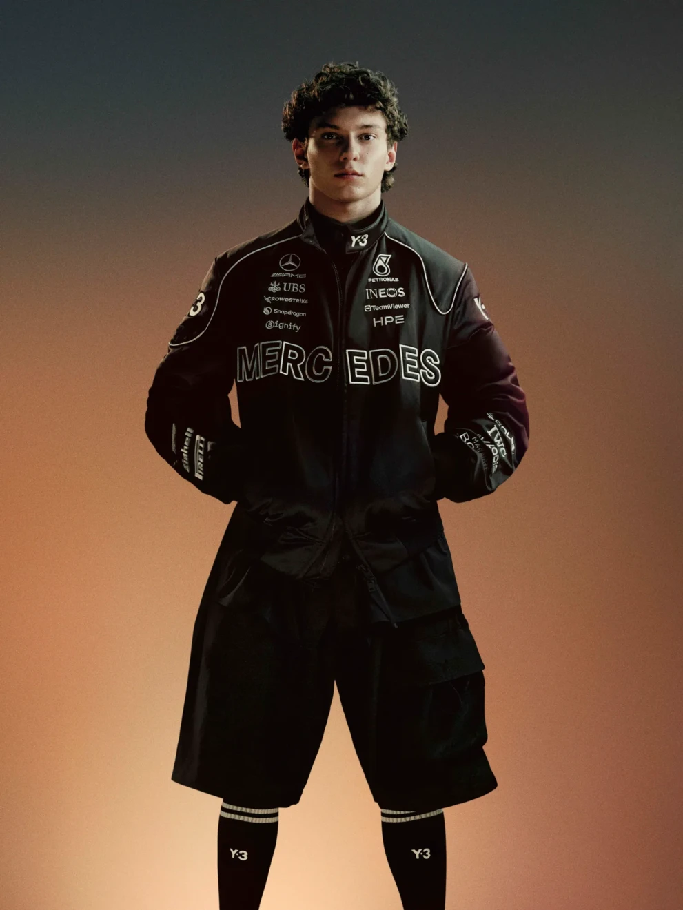 mercedes f1 adidas y-3 kimi antonelli