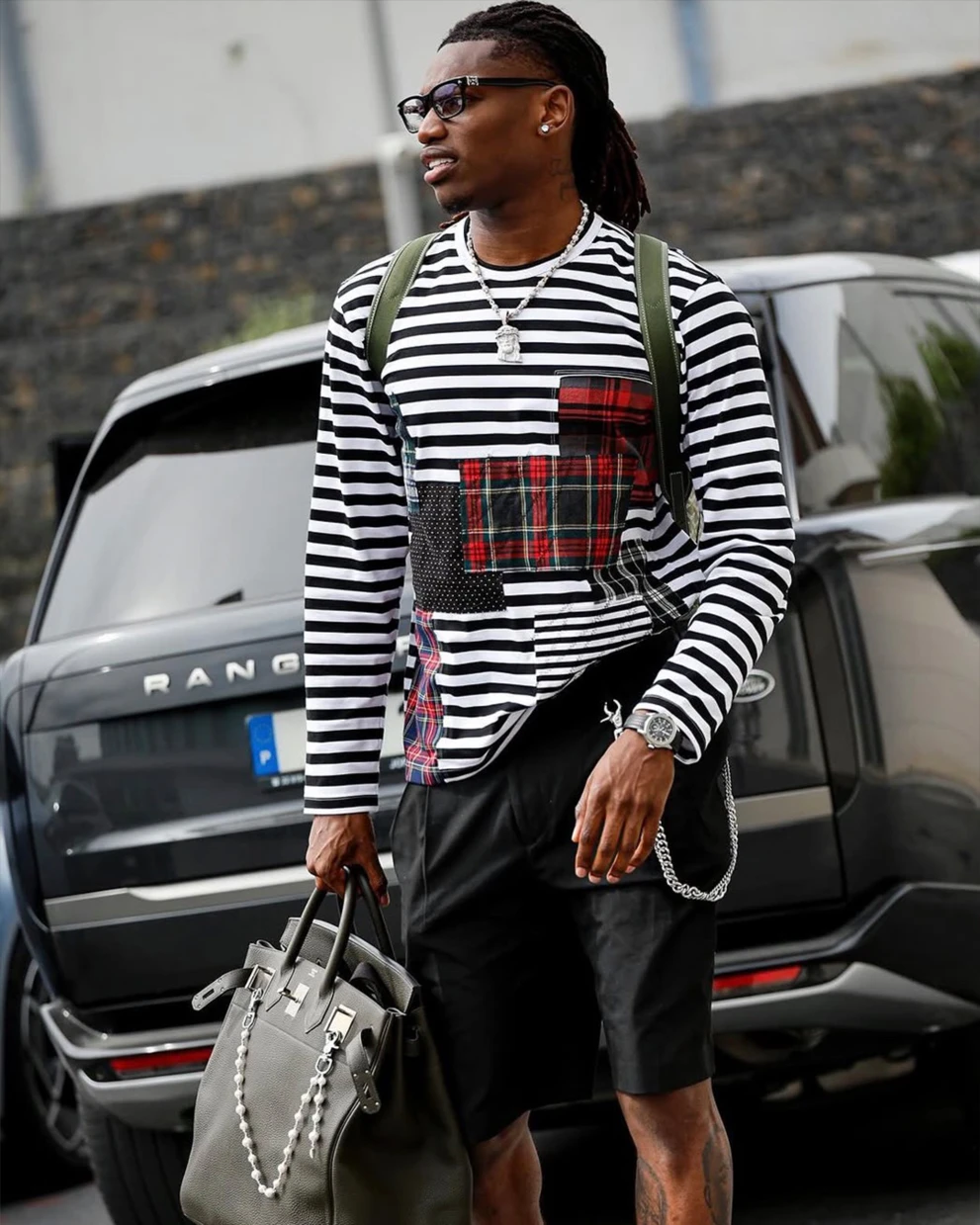 Rafael Leao outfit drip style