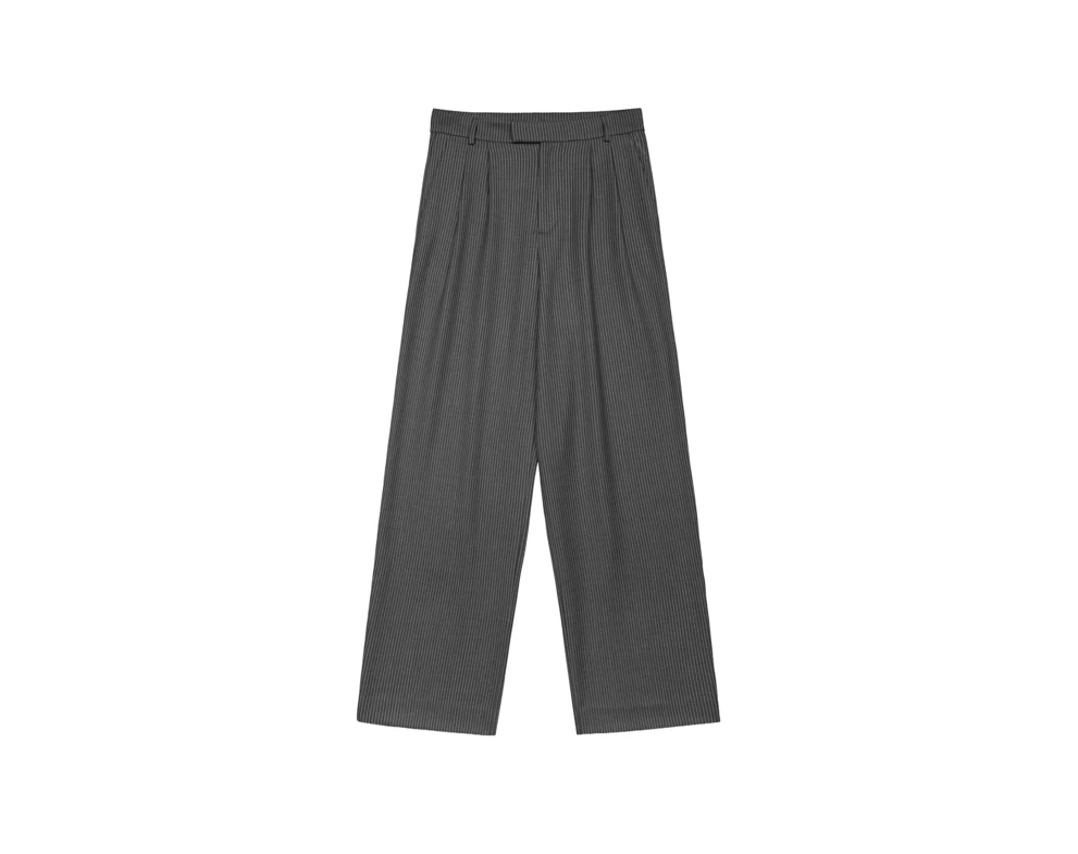 Enrage pleated trousers pinstripe