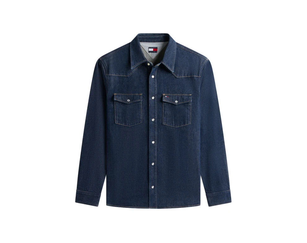 Tommy Jeans jeansowa męska koszula