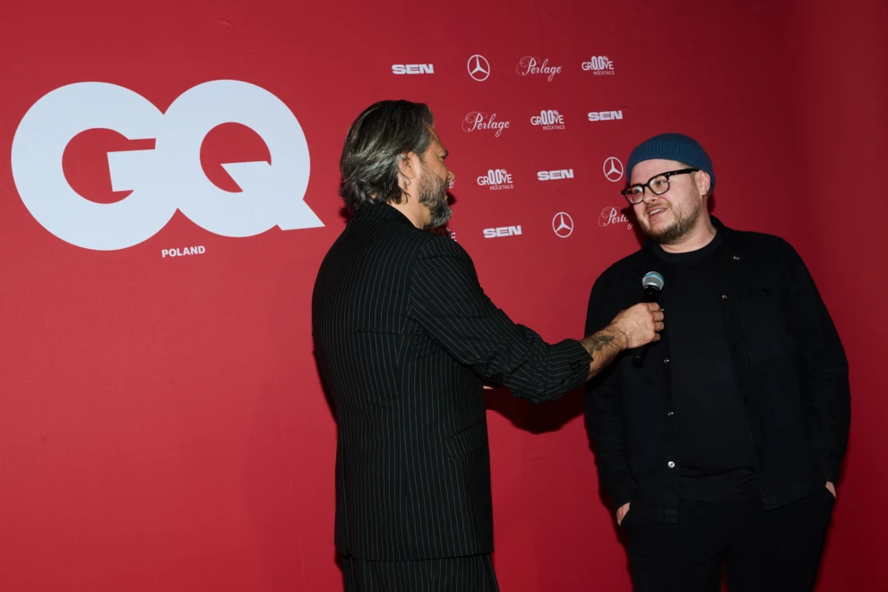 Olivier Janiak i Peter Tarka na premierze drugiego numeru GQ Poland