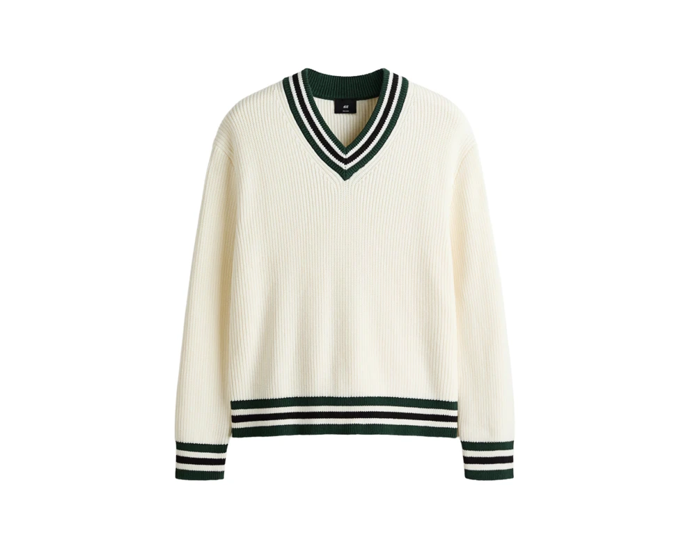 Męski sweter w serek H&M