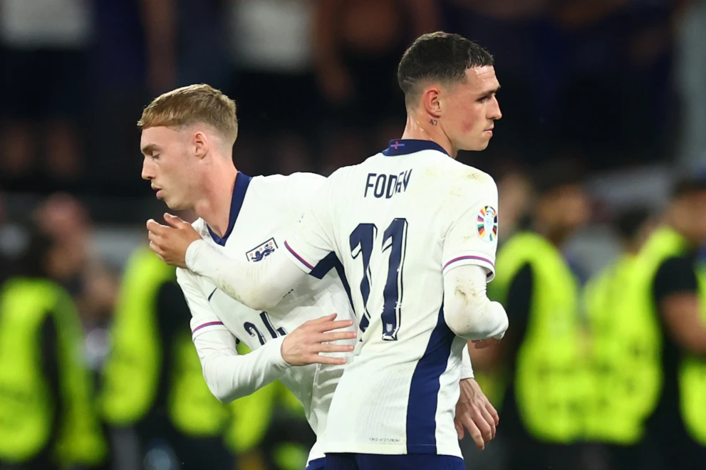 Cole Palmer i Phil Foden Anglia Mundial