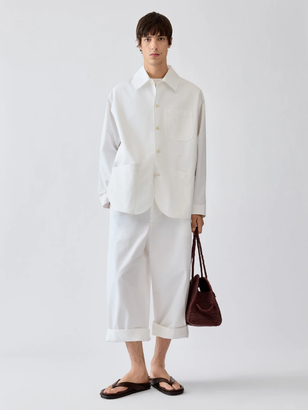 Biały total look Jacquemus