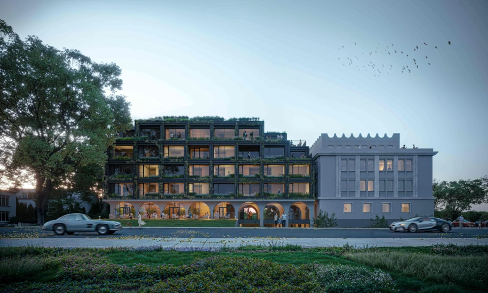 SAO_SAO MIASTOPROJEKT_Nobu Kraków elewacja od Fałata