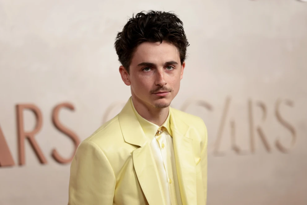 Aktor Timothée Chalamet na kolacji Oscarowej