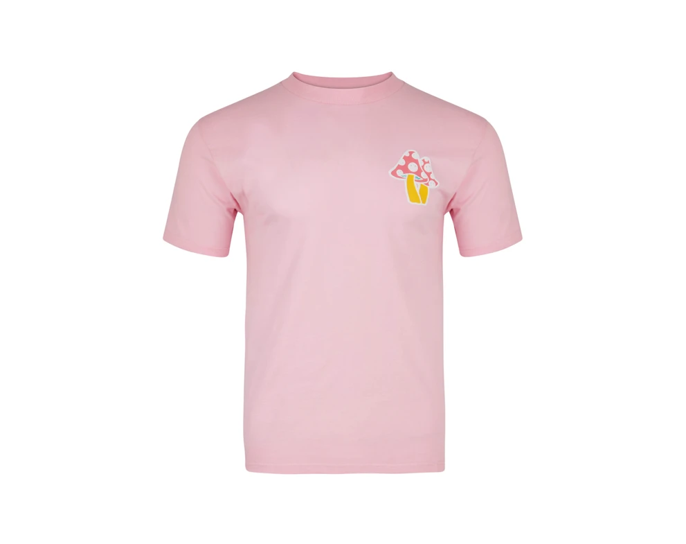 r&oacute;żowy T-shirt z nadrukiem