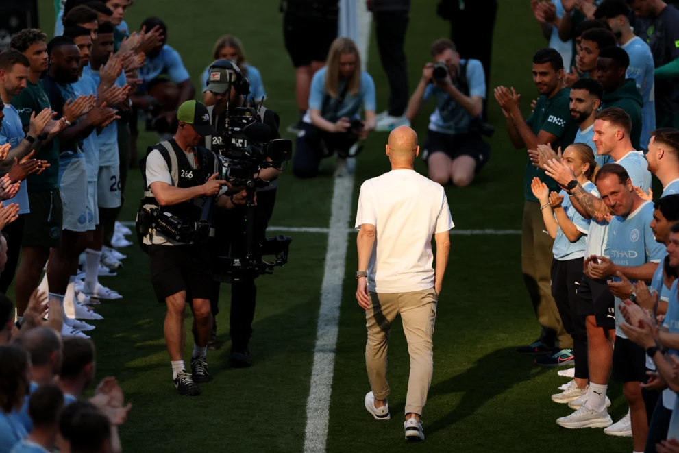Pep Guardiola żegna się z Manchesterem City