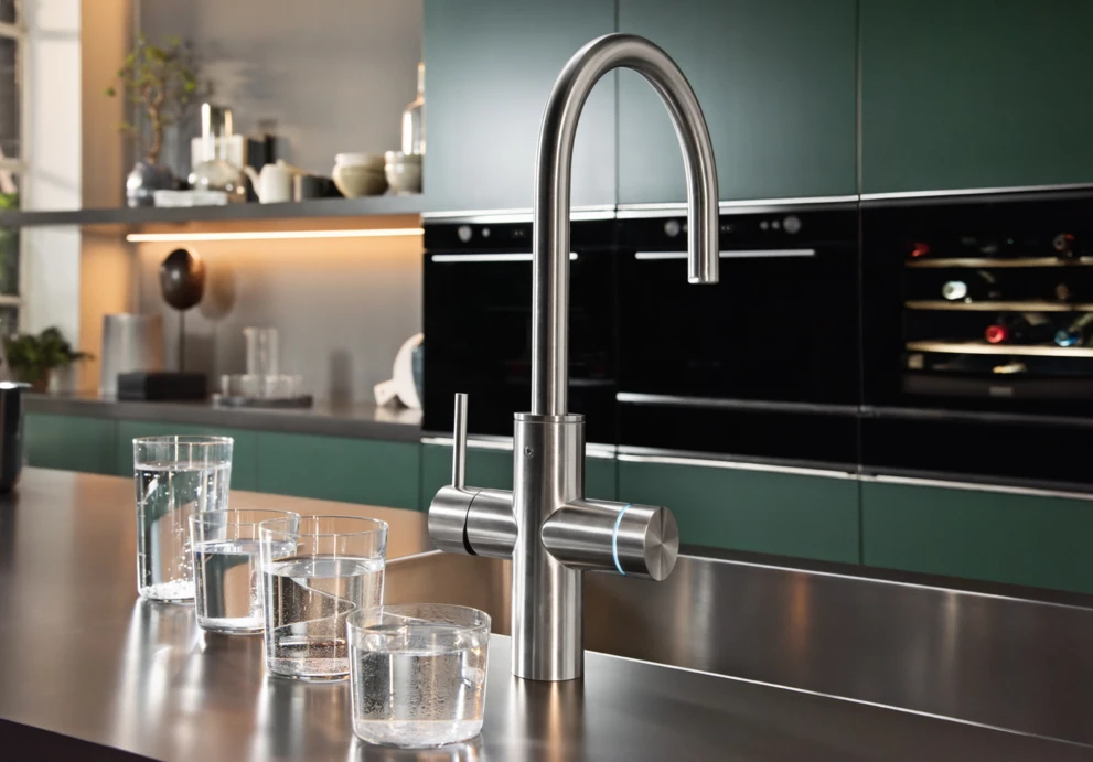 5 FRANKE bateria filrująca Mythos Water Hub stalowa