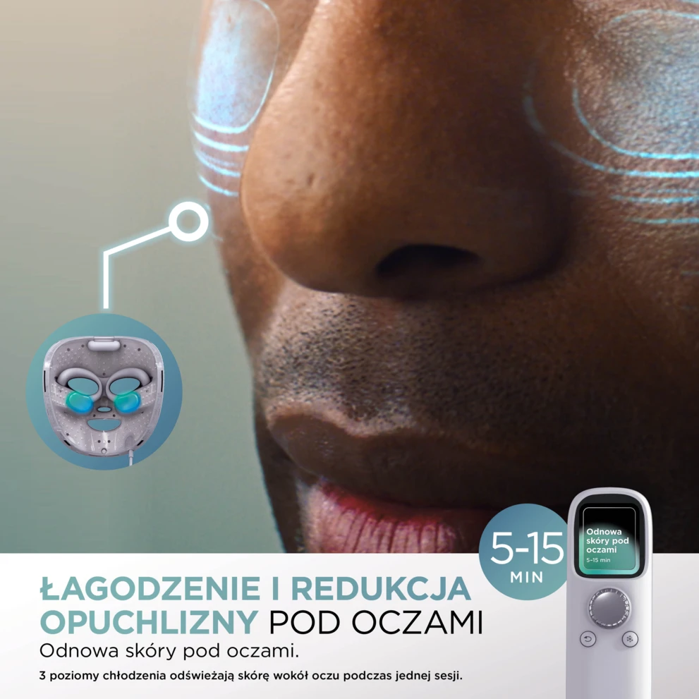 maska LED do twarzy Shark CryoGlow